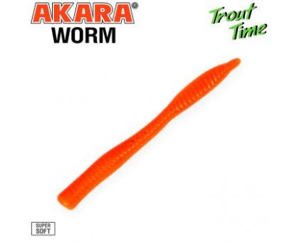 Силиконовая приманка Akara Trout Time Worm цвет 100