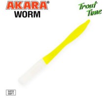 Силиконовая приманка Akara Trout Time Worm цвет 16R