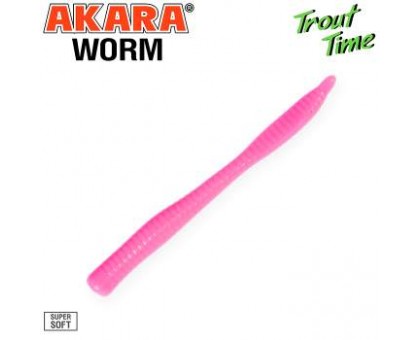 Силиконовая приманка Akara Trout Time Worm цвет 420
