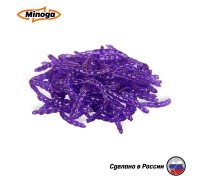 Мотыль искусственный Minoga фиолетовый