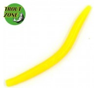 Мягкая приманка TROUT ZONE Wake Worm 2 3,2" цвет желтый