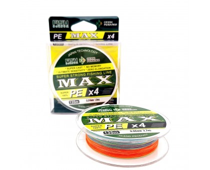 Плетеный шнур FishSeason Max PEx4 0,08 мм