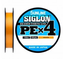 Плетеный шнур SUNLINE SIGLON PE x4 #0,5 ORANGE