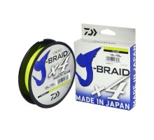 Плетенный шнур Daiwa J-BRAID X4 yellow 0,17