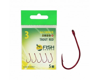 Крючки Fish Season Trout Red №5