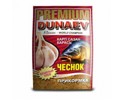 Прикормка DUNAEV Premium Карп Сазан Карась чеснок