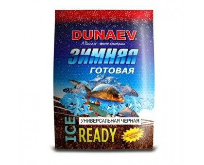 Прикормка зимняя DUNAEV Ice Ready Универсальная черная