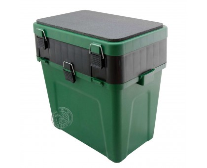 Ящик для зимней рыбалки ТРИ КИТА 4x4 зеленый